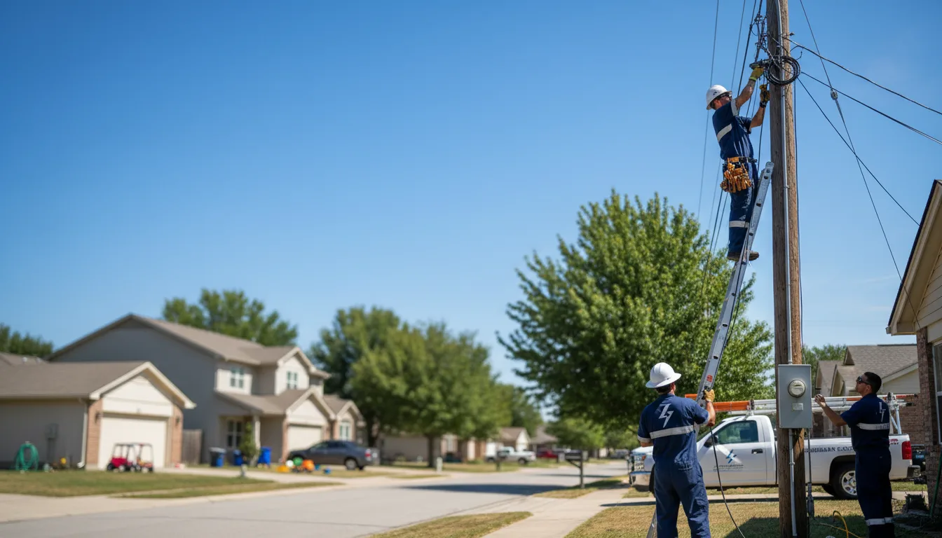 Residential electrician providing installation services in Saronville, NE
